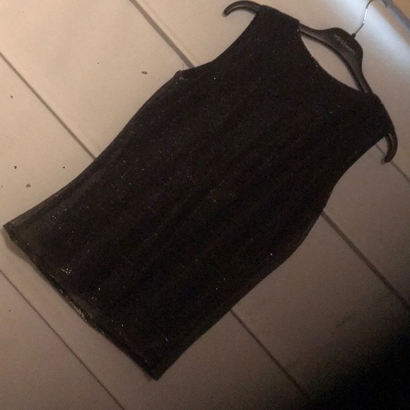 Silver Glitter Dress Top - Picture 2 of 2